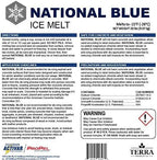 National Blue Snow Salt Ice Melt 20lb Bucket - Fast Acting Ice Melter - Pet, Plant and Concrete Friendly, Environmentally Safe - Free of Magnesium Chloride - Melts to -15°F