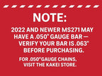 KAKEI Chainsaw Chain 20 Inch .325" Pitch .063" Gauge 81 Drive Links- 26RS 81 Fits Stihl (PRE 2023 .063" Gauge) MS291, MS271 Farm Boss, MS261-36390050081, V81 (3 Chains) - Full Chisel