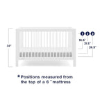 Delta Children babyGap Charlie 6-in-1 Convertible Crib + Brannan Bear Bookcase with Bins + Brannan Bear Wall Shelf with 4 Hooks, Bianca White (Bundle)