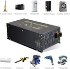 WZRELB 8000W 36V 120V Pure Sine Wave Power Inverter with 2 AC Outlets,Bipolar High-Frequency Inverter