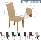Dining Chair Covers, Stretch Seat Covers, Washable Furniture Protector | Washable, Stretch Fit, Soft, Non Slip, Dining Chair Covers, Seat Protector, Furniture Protector