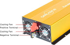 2500W Pure Sine Wave Inverter-12V DC to 110V 120V AC Power Converter with 2 AC Outlets, 12 Volt Power Inverter for Truck, Rv, Camping, Home, Emergency Power