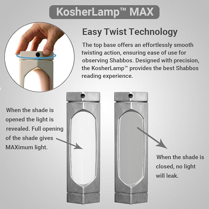 KosherLamp™ Max - Steel by KOSHER INNOVATIONS™