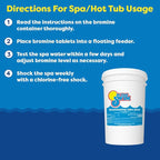 In The Swim 1 Inch Bromine Plus Tablet Sanitizer for Spas, Hot Tubs, or Swimming Pools - Pre-Stabilized, Low Odor, Chlorine Alternative - 50 Pounds