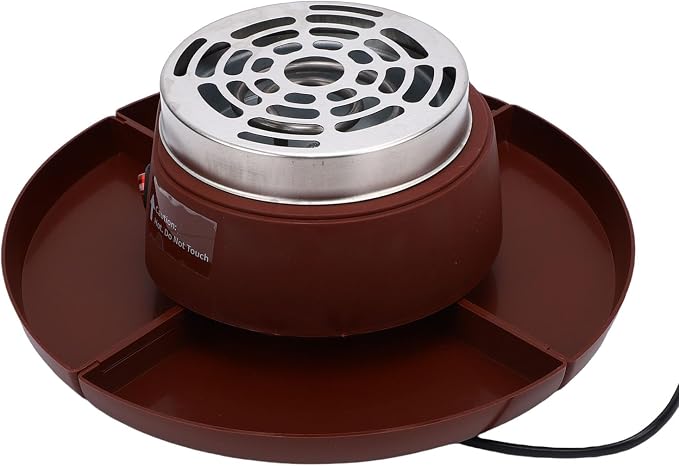 Yosoo 2 in 1 Electric Smores Maker, Tabletop Roaster and Chocolate Fondue Pot with 4 Detachable Trays, for Family Gatherings and Dessert Parties (US Plug 110V)