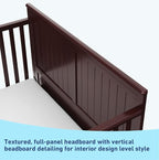 Graco Hadley 5-in-1 Convertible Crib with Drawer (Espresso) – Crib with Drawer Combo, Includes Full-Size Nursery Storage Drawer, Converts from Baby Crib to Toddler Bed, Daybed and Full-Size Bed