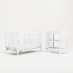 Graco Teddi 5-in-1 Convertible Crib (White) – GREENGUARD Gold Certified, Converts to Daybed, Toddler & Twin Bed with Headboard and Footboard, Adjustable Mattress Height