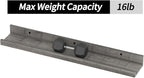 Giftgarden 24 Inch Grey Floating Shelves for Wall Mount, Gray Wood Wall Shelf Ledge for Bathroom Bedroom Living Room Kitchen Storage, Set of 3 Different Sizes