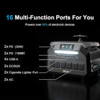 IEE P3200 3200W Solar Generator with 3x200W Solar Panels included, 2048Wh Power Station with 4 * 3200W AC Outlets (6400W Peak), 1800W Fast Charging, APP Control Emergency Power Station for Home, RVs