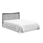 Graco Remi 4-in-1 Convertible Crib & Changer with Drawer (Gray) – GREENGUARD Gold Certified, Crib and Changing -Table Combo, Includes Changing Pad, Converts to Toddler Bed, Daybed and Full-Size Bed