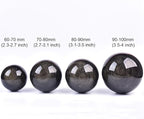 JIC Gem Large Golden Obsidian Crystal Ball with Stand Natural Quartz Crystal Sphere Healing Ornament Witchcraft Meditation Home Decor 3.5-4 inch(90-100mm)