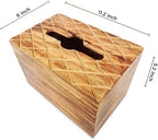 Modern Decorative Wooden Tissue Box Cover Rectangle Tall – Aesthetic Kleenex Box Holder for Kitchen, Bathroom, Office – Cute Wood Kleenex Box Covers