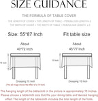 patdrea Designer French Rectangular Tablecloth,Beige Anti-Wrinkle Durable Floral Farmhouse Table Cloth,Decor Tables Covers for Kitchen Dining,Tea Party,Christmas,Thanksgiving,55"x87"-Fram