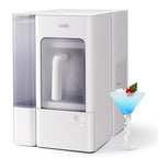Gevi Adella Nugget Ice Maker 40lbs/Day,Countertop Pellet Ice Machine,Large Gallon Side Water Tank&Self-Cleaning,Pellet Ice Machine with Scoop&Basket for Home/Kitchen/Office