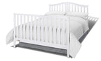 Graco Solano 4-in-1 Convertible Crib and Changer with Drawer (White) – Crib and Changing Table Combo with Drawer, Includes Changing Pad, Converts to Toddler Bed, Daybed and Full-Size Bed