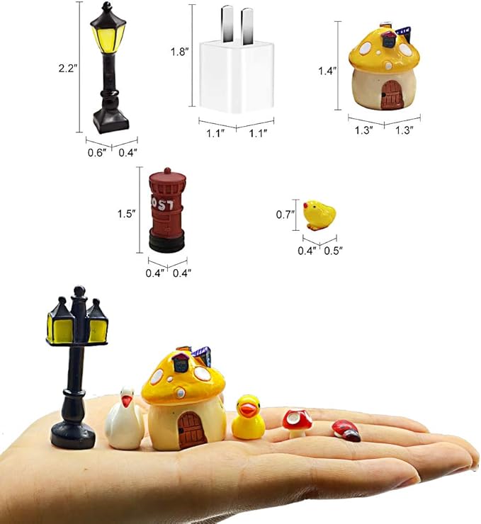 Dracarys Selected 100 Pcs Fairy Garden Accessories, Mini Resin Animals, Miniature Figurines, Micro Landscape Ornaments Kit, Garden DIY Animals, Environmental Resin, Forest Encounters