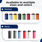 The Kong 2.0 - A Portable Can or Bottle Cooler/Cup with A Detachable, Expandable, Hose to Funnel Your Drink (Navy)