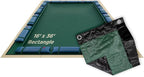 Buffalo Blizzard Supreme Plus 16 ft x 36 ft Rectangular Winter Pool Cover | Green/Black | Heavy Duty for Above Ground Swimming Pools | Easy Install | Cold & UV Resistant | Seasonal Debris Protection