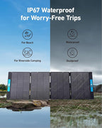 Anker SOLIX F2000 Solar Generator, 2048Wh Portable Power Station with LiFePO4 Batteries and 400W Solar Panel, GaNPrime Technology, 4 AC Outlets Up to 2400W for Home, Power Outages, Camping, and RVs