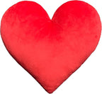 EvZ Official Certified Heart Emoji Pillow - 31cm Large Soft Plush Solid Red Heart-Shaped Emoticon Cushion - Official Emoji Licensed Romantic Gift for Valentine's Day, Anniversary & Wedding (Red)