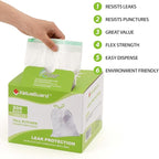 Large Trash Bag 13 Gallon Tall Drawstring 100% Post-Consumer Recycled Garbage Bag Waste Bag for Kitchen Office 0.8 Mil (200 Count)