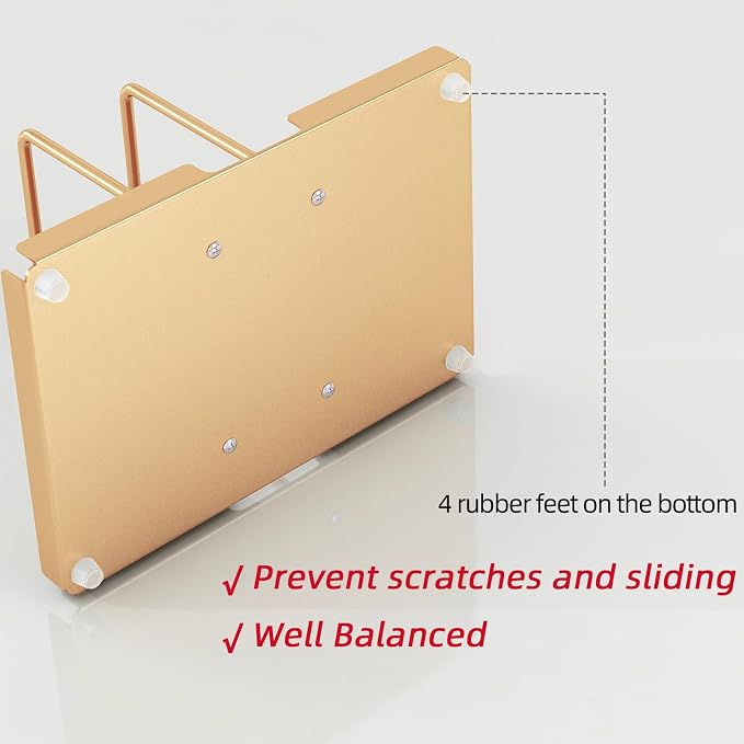 Gold Napkin Holder for Table with Salt and Pepper Shakers Caddy | Metal Napkin Holder, Standing Paper Napkin Storage for Kitchen Dining Table Decor