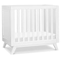 DaVinci Otto 3-in-1 Convertible Mini Crib with 4" Mattress in White, Greenguard Gold Certified