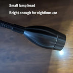 LED Desk Lamp Versatile Clip-on Light Dimmable Zoomable Metal Spotlight with Flexible Arm and Strong Clamp for Reading, Crafting, Working, Painting