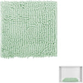 Locker Rug school girl rugs Carpet Chenille 100% Microfiber Locker Carpet with Non Skid Backing Locker Decorations (Green, 10X10)