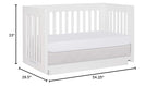 Dream On Me Evolur Maddox Modern Crib, Weathered White