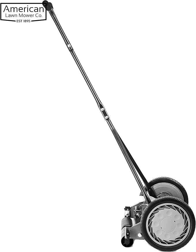 American Lawn Mower Company 1415-16 16-Inch 5-Blade Push Reel Lawn Mower, 5-Blade, Gray