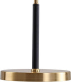 JONATHAN Y JYL6008A Oskar 22.5" Moody Metal LED Desk Lamp Contemporary Glam Minimalist Bedside Desk Nightstand Lamp for Bedroom Living Room Office College Bookcase LED Bulb Included, Black/Brass Gold