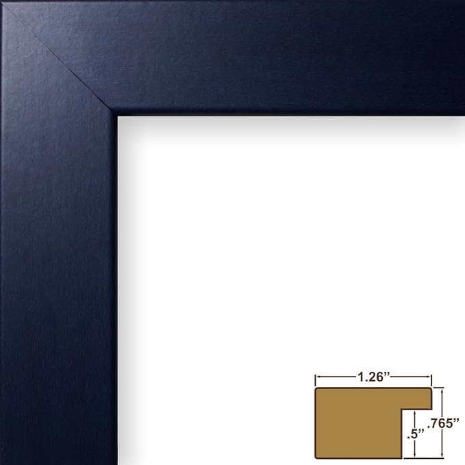 Craig Frames 20x27 Blue Picture Frame, Wall Decor for Art and Photos | A lightweight, shatter resistant acrylic front, made in the USA for a gallery display