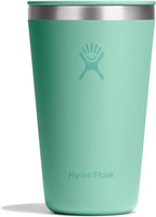 Hydro Flask All Around Tumbler Press-In Lid, Insulated Travel Mug, Stainless Steel Coffee Cup 16 Oz Mermaid Green