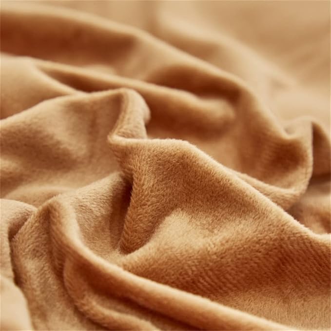 Wellboo Velvet King Size Comforter Set Pumpkin Fluffy Bedding Set for Women Girls Burnt Orange Plush Bedding Comforters Solid Terracotta Flannel Quilt Soft Rust Pumpkin Fuzzy Blanket Sherpa Shaggy Bed
