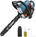 SENIX 4-Cycle 18-Inch Gas Chainsaw | 49cc Cordless Chain Saw for Wood Cutting, Tree Trimming, Farm & Home Garden Use | No Fuel Mixing, Automatic Oiler & Quick Start Engine
