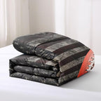 American Football Comforter Set for Boys Teens,Kids Sports Bedding Set Twin Size,USA Flag Football Printed Bedroom Sets with 2 Matching Pillow Shams