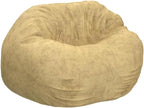 CordaRoy's Chenille Bean Bag Chair, Convertible Chair Folds from Bean Bag to Lounger, As Seen on Shark Tank, Tan - King Size