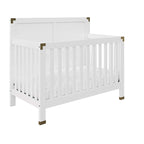 Baby Relax Miles 5-in-1 Convertible Crib, Nursery Furniture, Classic White