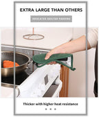 Joyhalo 6 Pack Pot Holders for Kitchen Clearance | Cotton Oven Holder with Great Heat Resistance, Potholders Sets for Kitchen, Countertops, Hot Pots and Pans, Dark Green