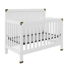 Baby Relax Miles 5-in-1 Convertible Crib, Nursery Furniture, Classic White