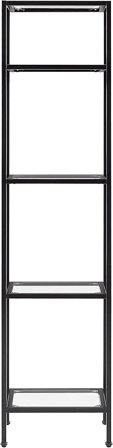 Crosley Furniture Aimee Narrow Etagere Bookcase, Oil-Rubbed Bronze