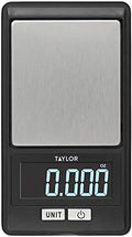 Taylor High-Precision Digital Portioning Scale with Cover, 16OZ/500G, Black