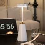 LED Table Lamp for Bedroom Nightstand, Dimmable Cordless Touch Desk Lights, 4000mAh Rechargeable Battery Operated Desk Lamps, Portable Bedside Lamps for Home Office Camping Living Room Bar, 1 Pack