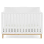 GAP babyGap Oxford 6-in-1 Convertible Crib - Greenguard Gold Certified, Bianca White/Natural