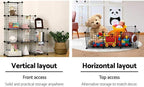 HOMIDEC Cube Storage, Storage Shelves 9 Cube Bookshelf Bookcase Closet Organizer and Storage Wire Storage Cube Multi-Use DIY Storage Cube Shelf for Books, Toys, Clothes, Tools