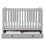 GAP babyGap Graham 4-in-1 Convertible Crib with Storage Drawer - Greenguard Gold Certified, Grey/Dark Grey