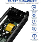 12V to 110V Inverter - 750W Car Inverter with 2 AC Outlets & 2 USB Ports for Trucks & Various Vehicles