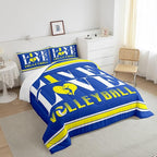 Feelyou Kids Volleyball Comforter Set Twin Size Sports Game Bedding Set for Boys Girls Teens Bedroom Decor Volleyball Player Comforter Women Men Sports Theme Duvet Set with 1 Pillow Case