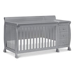 DaVinci Kalani 4-in-1 Convertibe Crib and Changer Combo in Gray